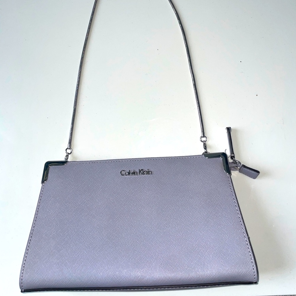 Calvin Klein leather evening bag
